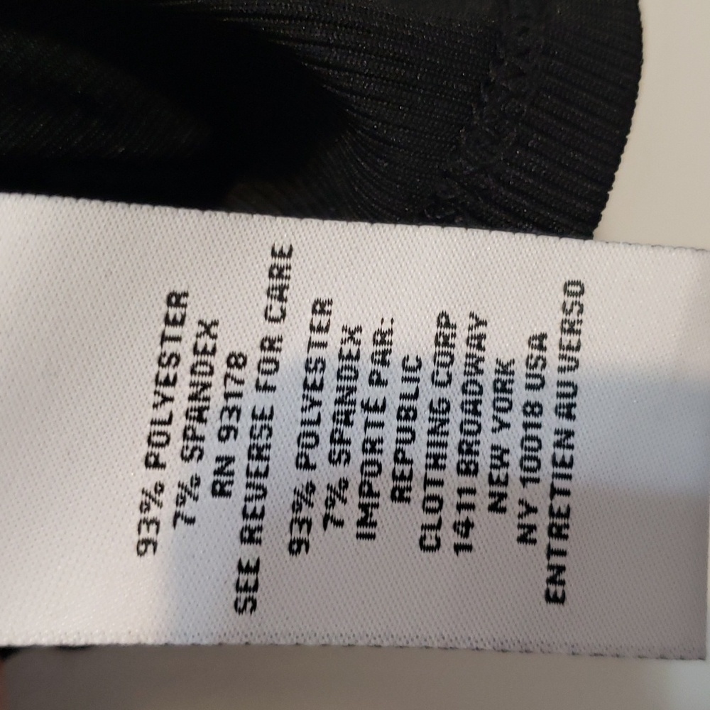 Carmen Marc Valvo black long sleeve shirt - Picture 14 of 16